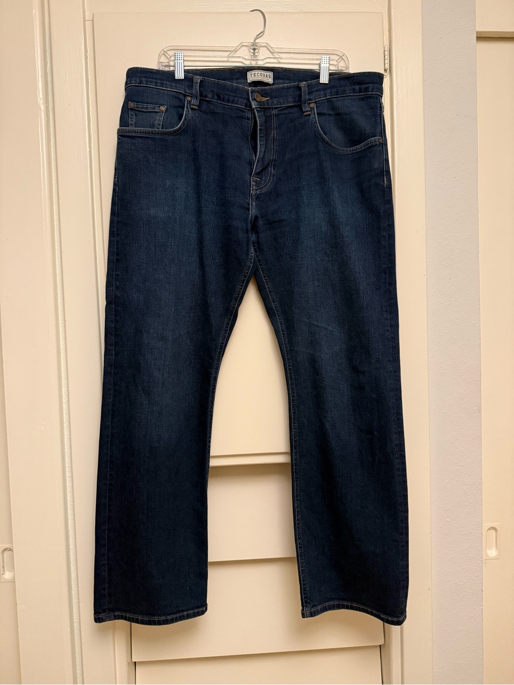 Tecovas Men’s Dark Blue Bootcut Slim Jeans